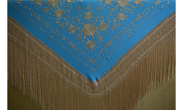 Mantón mano seda 140cm