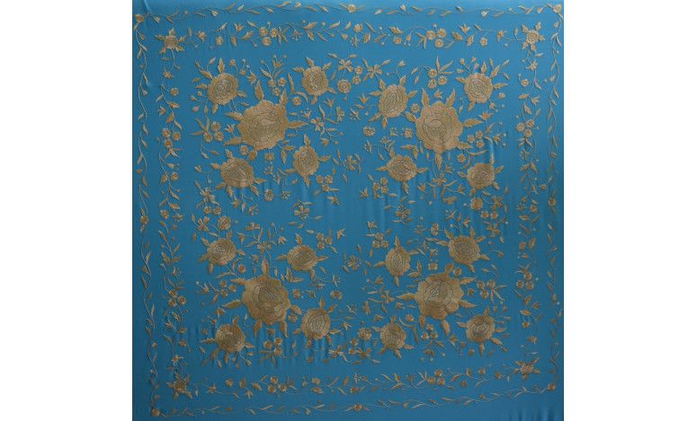 Mantón mano seda 140cm