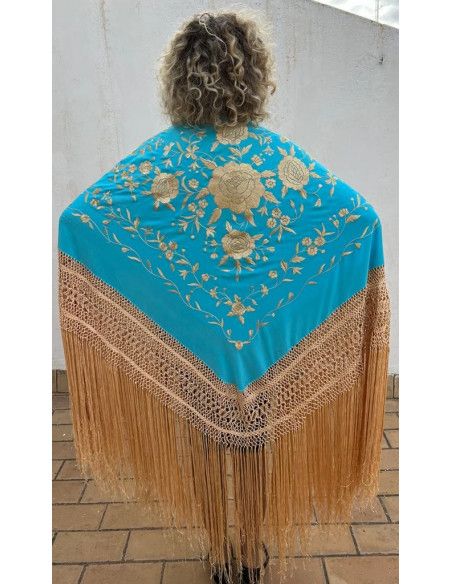 Mantón mano seda 140cm