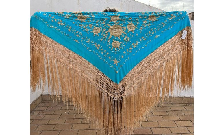Mantón mano seda 140cm