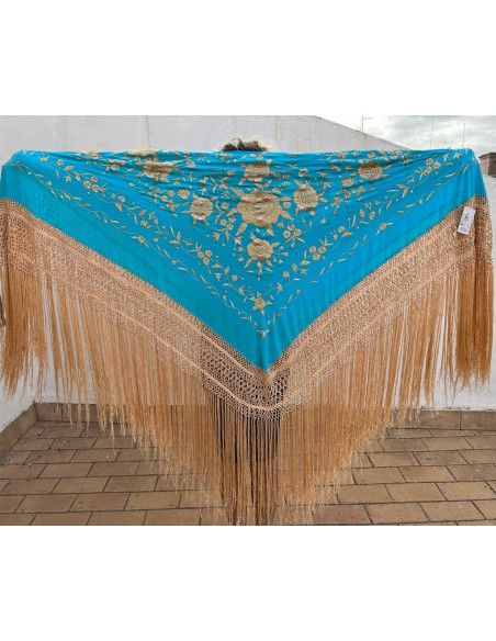 Mantón mano seda 140cm
