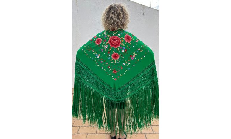 Mantón mano seda 140cm