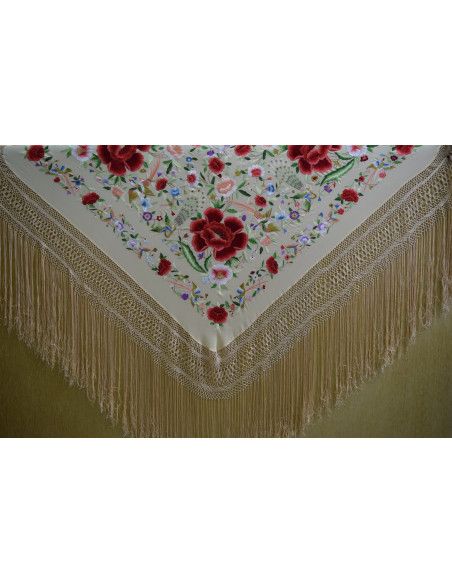 Mantón mano seda 140cm