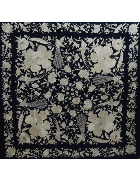 Mantón mano seda 140cm