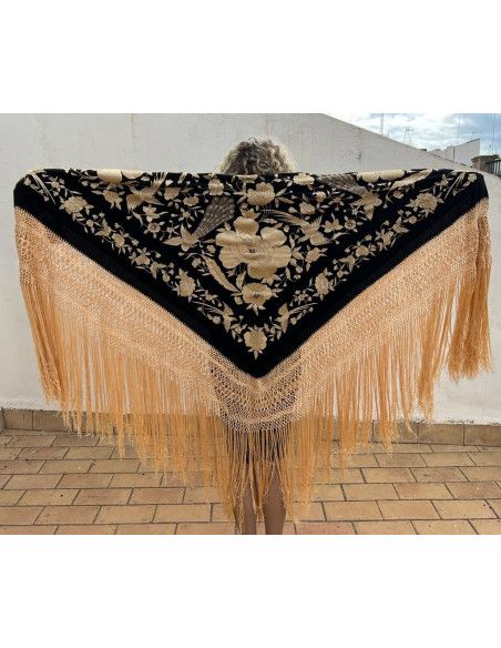 Mantón mano seda 140cm
