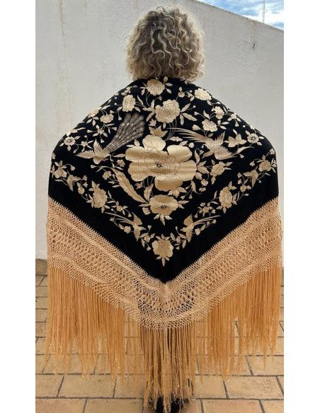 Mantón mano seda 140cm
