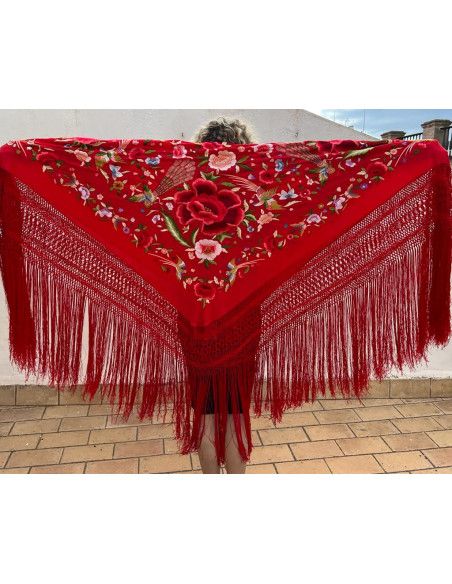 Mantón mano seda 140cm