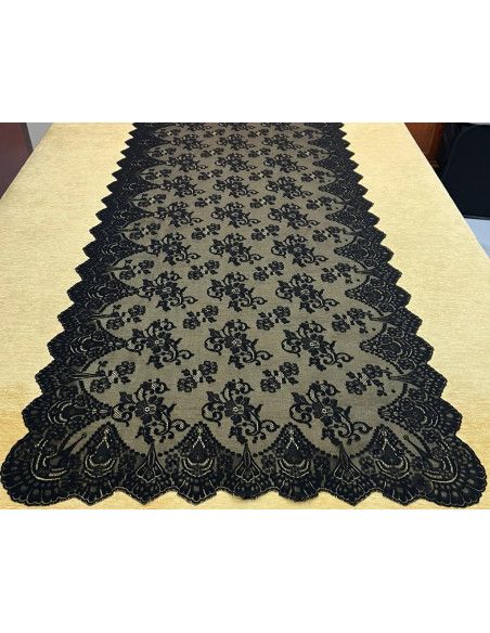 Mantilla bordada a máquina 100*220