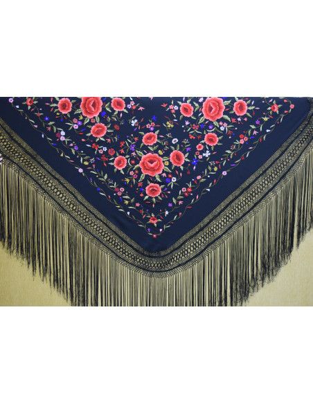 Mantón mano seda 140cm