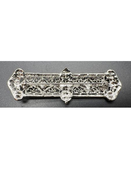 Broche mantilla rodio