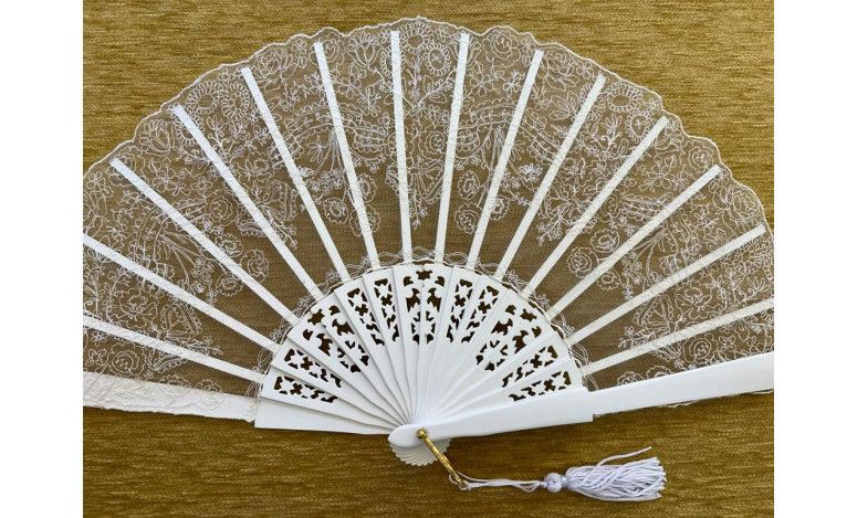 Abanico encaje 26cm