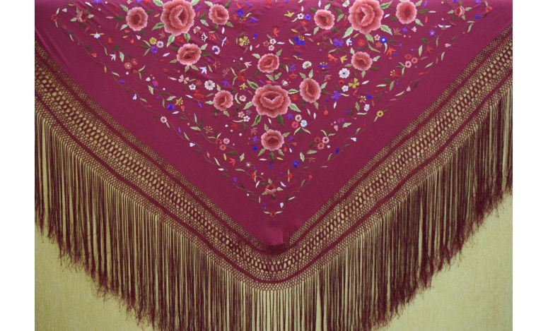 Mantón mano seda 140cm