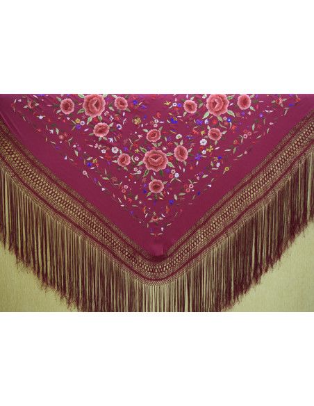 Mantón mano seda 140cm