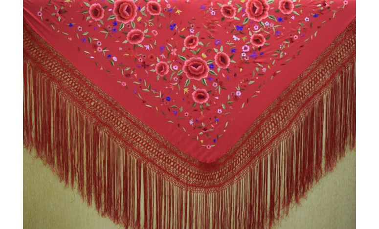 Mantón mano seda 140cm