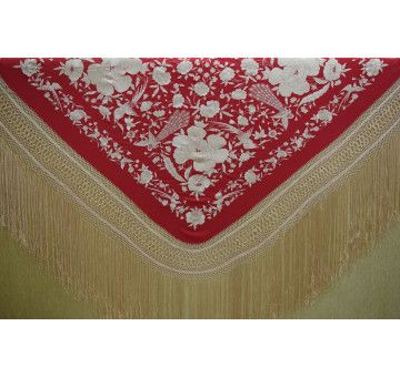 Mantón mano seda 140cm