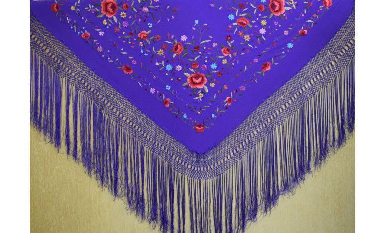 Mantón mano seda 140cm