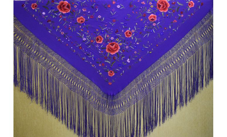 Mantón mano seda 140cm