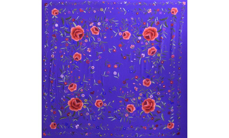 Mantón mano seda 140cm