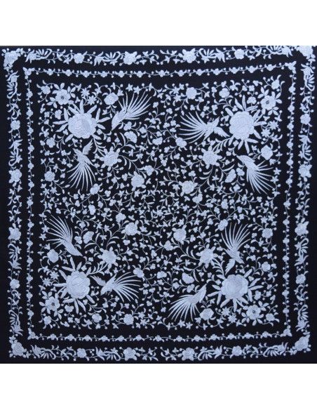 Mantón mano seda 140cm