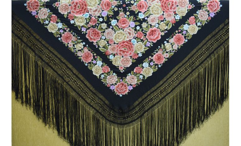 Mantón mano seda 140cm