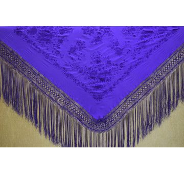 Mantón mano seda 140cm 2