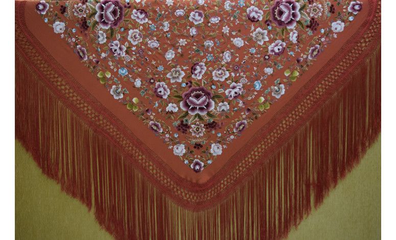 Mantón mano seda 140cm