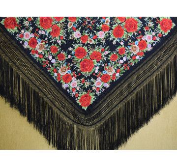 Mantón mano seda 140cm