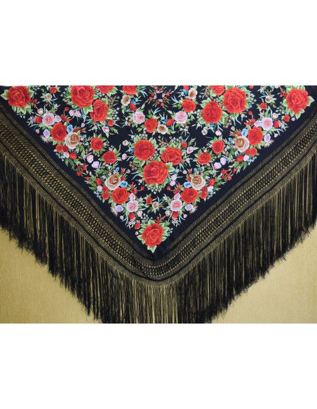 Mantón mano seda 140cm