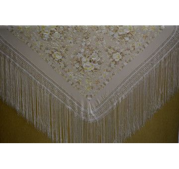 Mantón mano seda 140cm