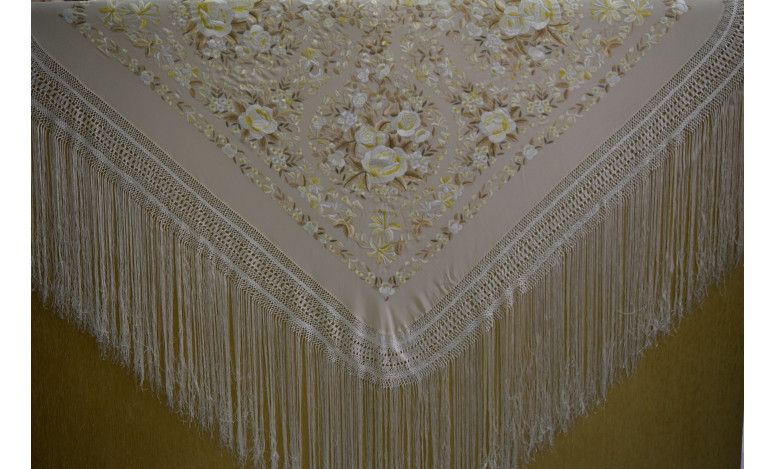 Mantón mano seda 140cm