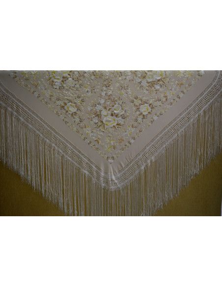 Mantón mano seda 140cm