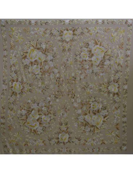 Mantón mano seda 140cm