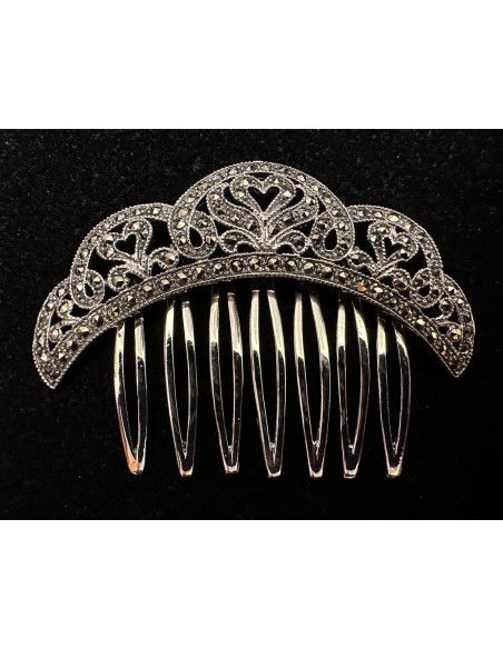 Peinecillo plata marcasitas