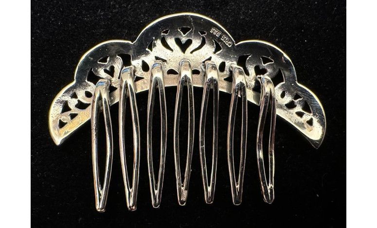 Peinecillo plata marcasitas