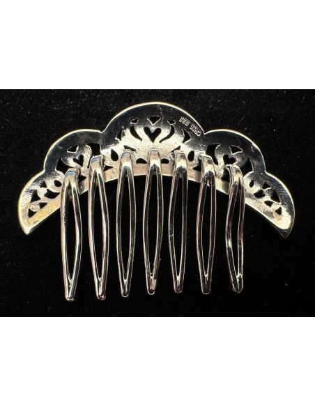 Peinecillo plata marcasitas