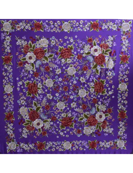 Mantón mano seda 140cm