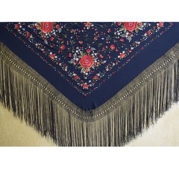 Mantón mano seda 140cm