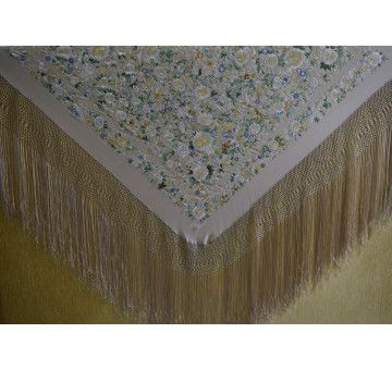 Mantón mano seda 140cm