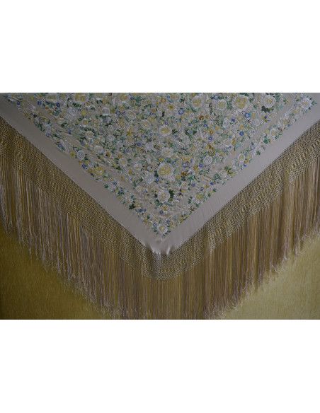 Mantón mano seda 140cm