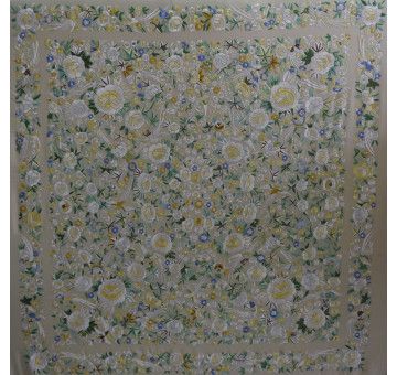 Mantón mano seda 140cm 2