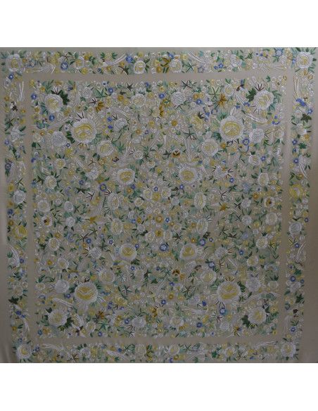 Mantón mano seda 140cm