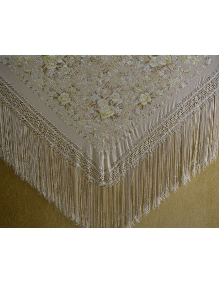 Mantón mano seda 140cm
