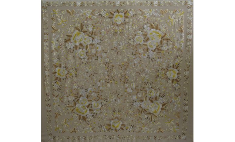Mantón mano seda 140cm