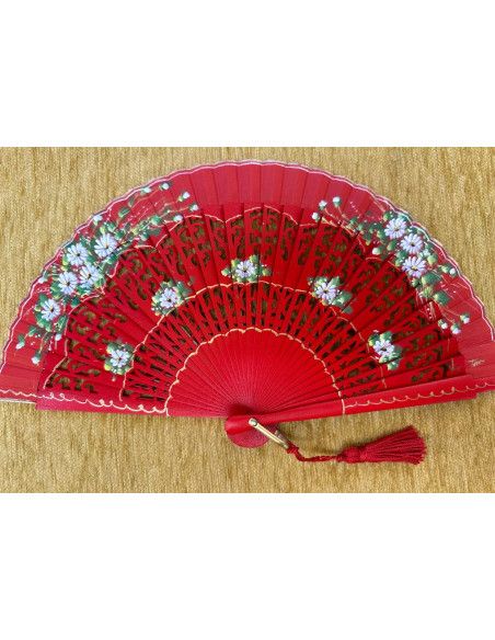 Abanico bolso flores