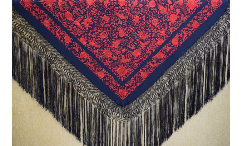 Mantón mano seda 140cm