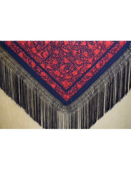 Mantón mano seda 140cm