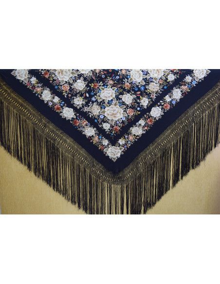 Mantón mano seda 140cm