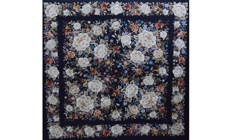 Mantón mano seda 140cm