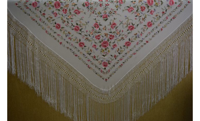 Mantón mano seda 140cm