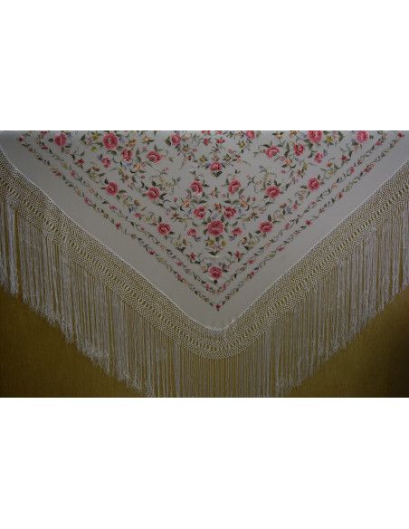 Mantón mano seda 140cm